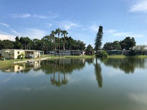 Lake on property Imperial Court New Port Richey Florida